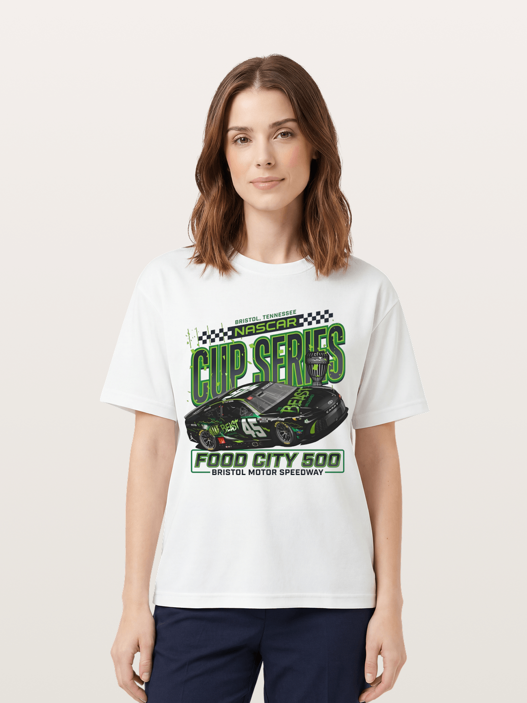 Bristol Food City 500 Art Cotton T-shirt