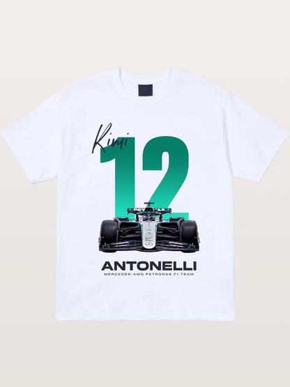 Kimi Antonelli Mercedes F1 12 Gildan T-shirt