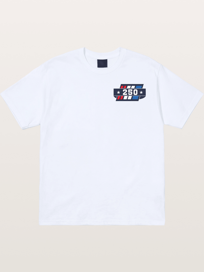 250th Anniversary Star Stripes Badge Gildan T-shirt
