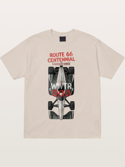 Back View Route66 IndyCar Cotton T-shirt