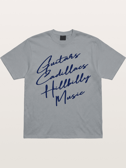 Guitars & Cadillacs Music Print Gildan T-shirt