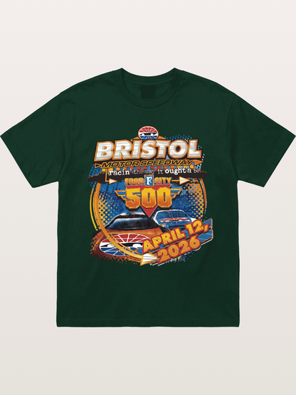 2026 Bristol Food City 500 Print Gildan T-shirt