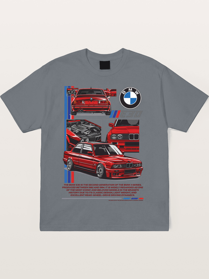 BMW E30 Multi Angle Collage Cotton T-shirt