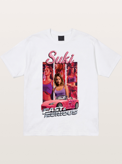 Fast & Furious Pink Crew Cotton T-shirt