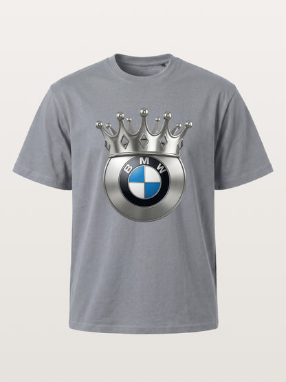Crowned BMW Logo Metal Art Gildan T-shirt