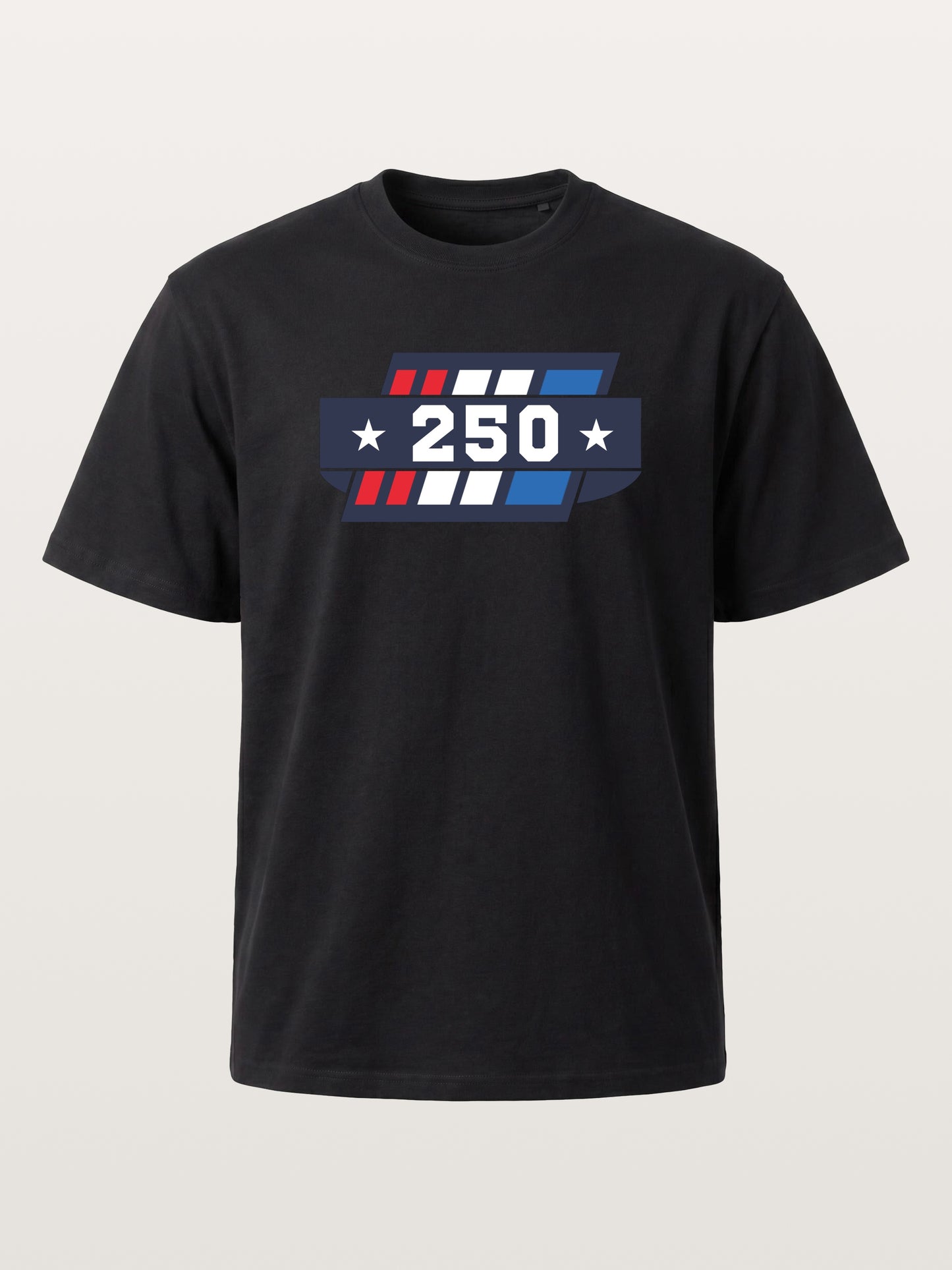 250th Anniversary Star Stripes Badge Cotton T-shirt