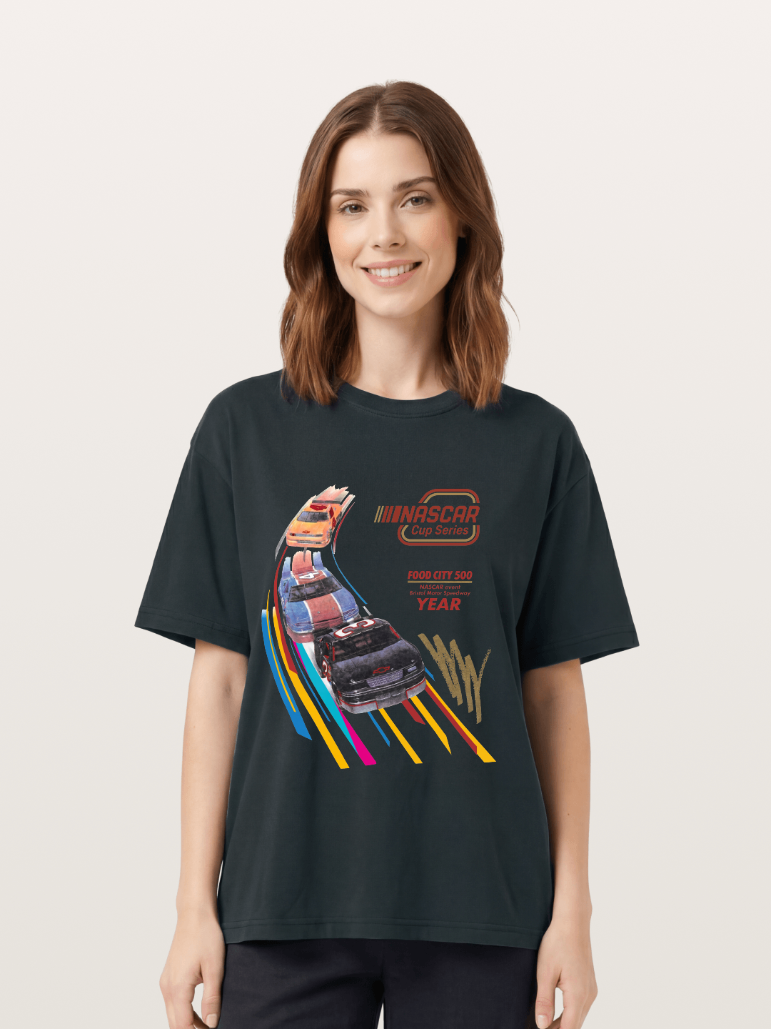 Vintage NASCAR Race Graphic Gildan T-shirt
