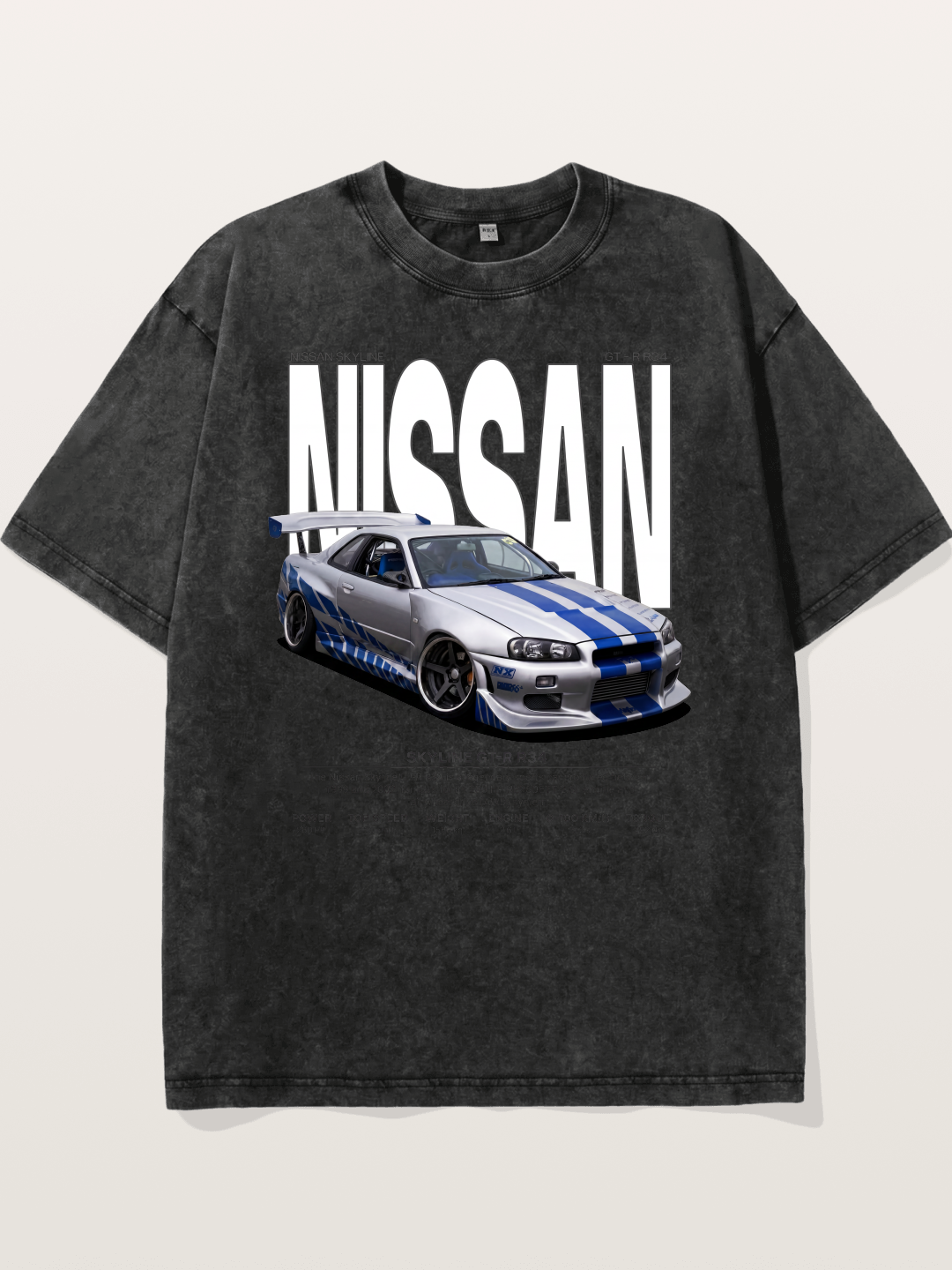 Nissan Skyline GT-R R34 Poster Washed T-shirt