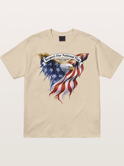 Flag Wing Eagle Banner Art Gildan T-shirt