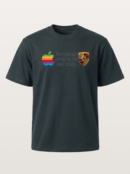 Rainbow Apple Porsche Garage Phrase Gildan T-shirt