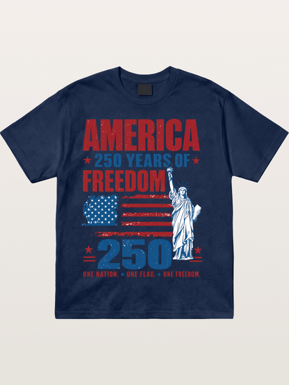 America 250 Liberty Graphic Cotton T-shirt