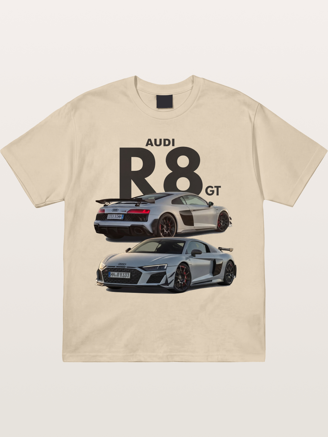 Audi R8 GT Front Rear View Gildan T-shirt
