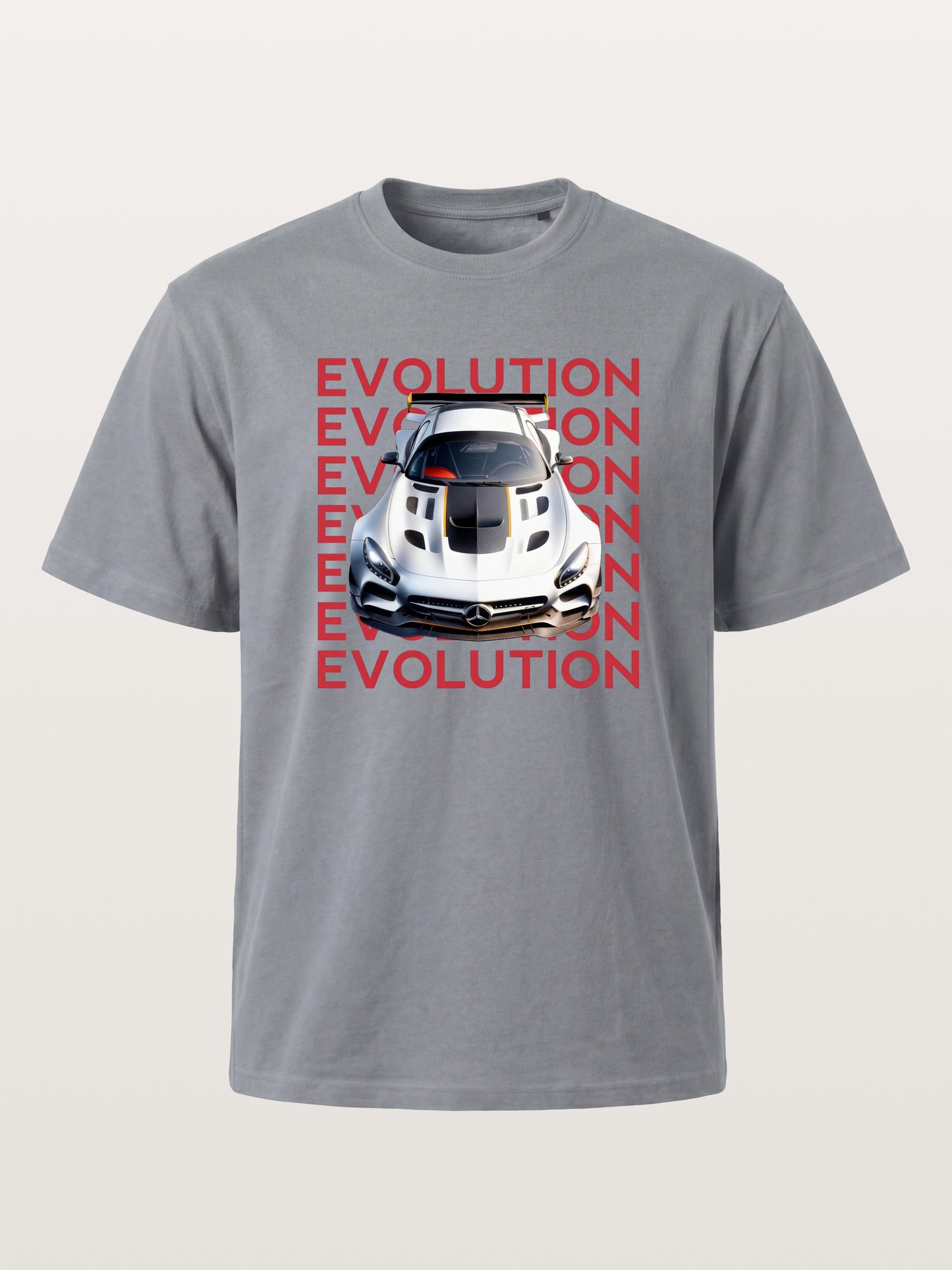 AMG GT Race Car Evolution Repeat Text Gildan T-shirt