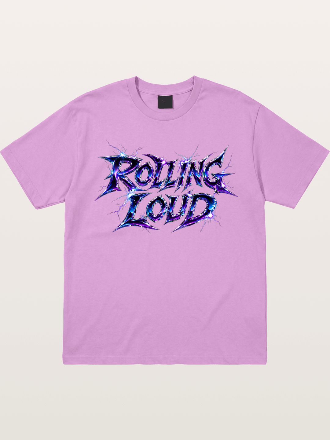 Rolling Loud Blue Lightning Font Gildan T-shirt