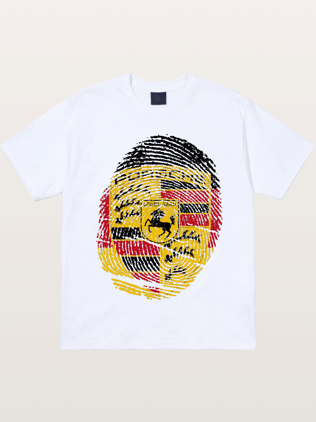 Porsche Crest Fingerprint Gildan T-shirt