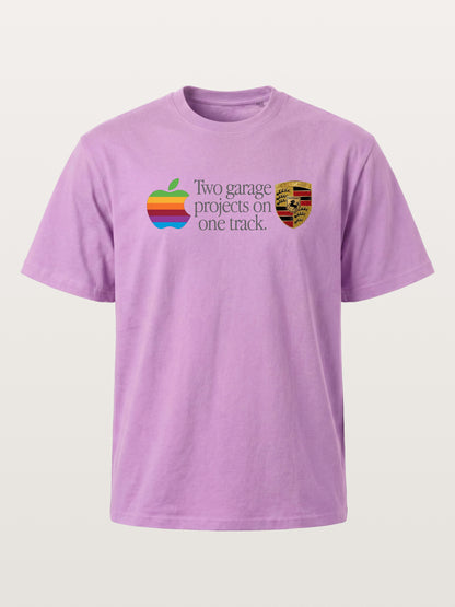 Rainbow Apple Porsche Garage Phrase Gildan T-shirt