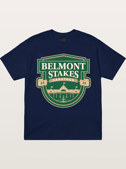 Belmont Stakes Shield Crest Gildan T-shirt