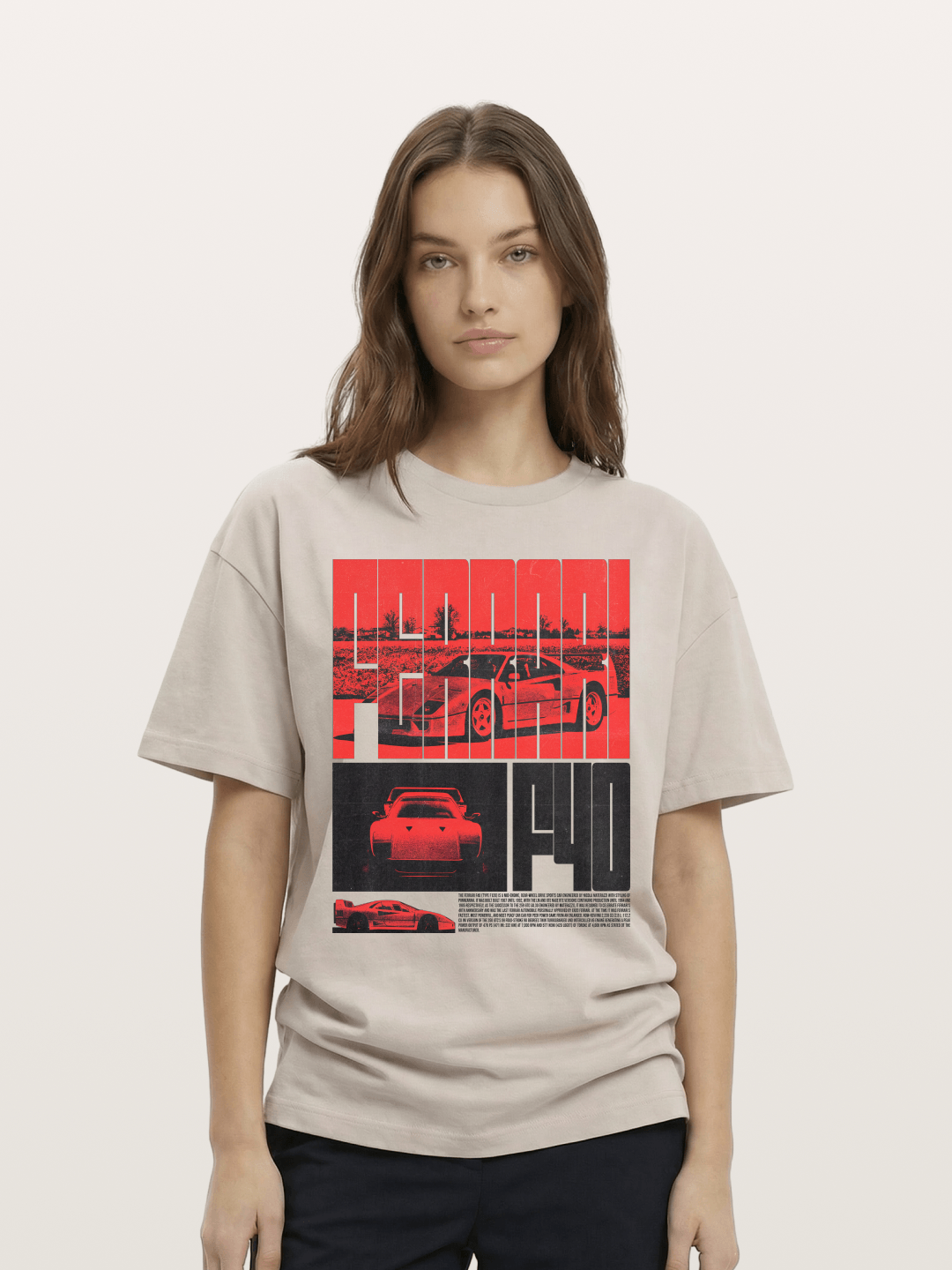 Red F40 Cotton T-shirt