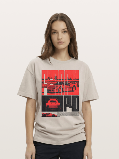 Red F40 Cotton T-shirt