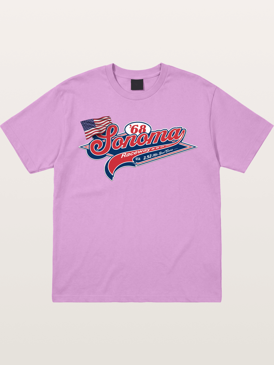 Sonoma Raceway 1968 Vintage Script Gildan T-shirt