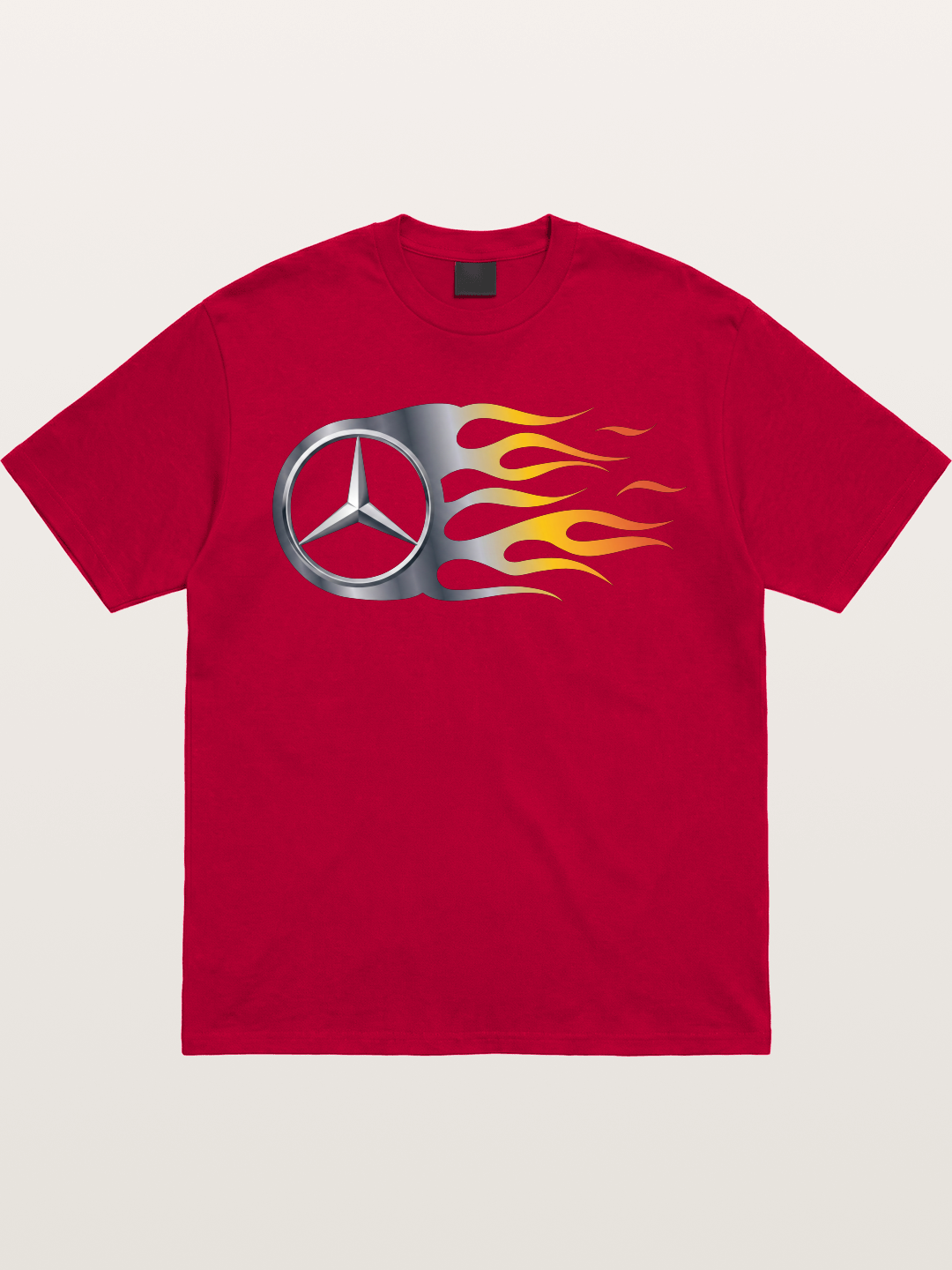 Mercedes Star With Flame Design Gildan T-shirt