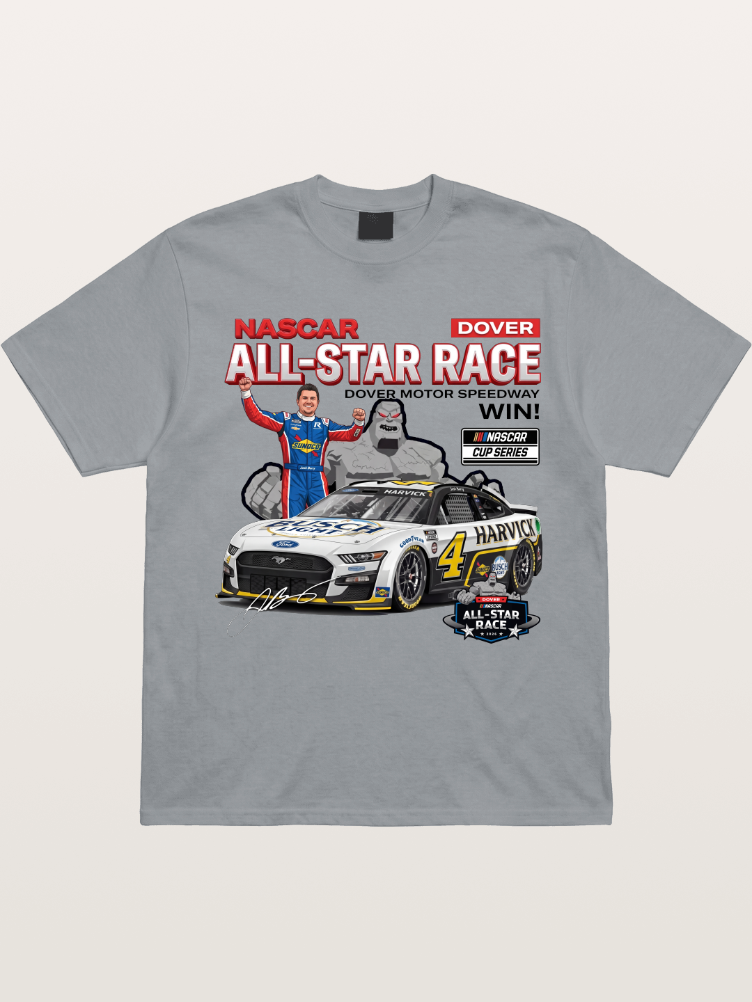 Kevin Harvick #4 Dover All-Star Win Gildan T-shirt
