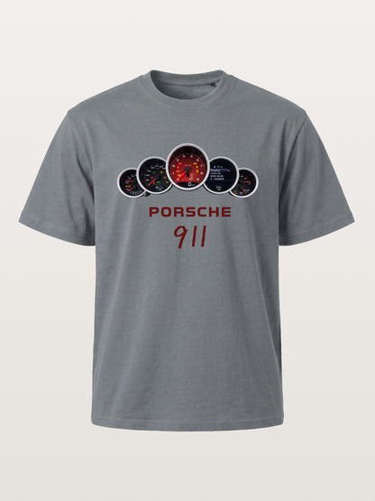 Five Piece Porsche 911 Gauge Cluster Cotton T-shirt