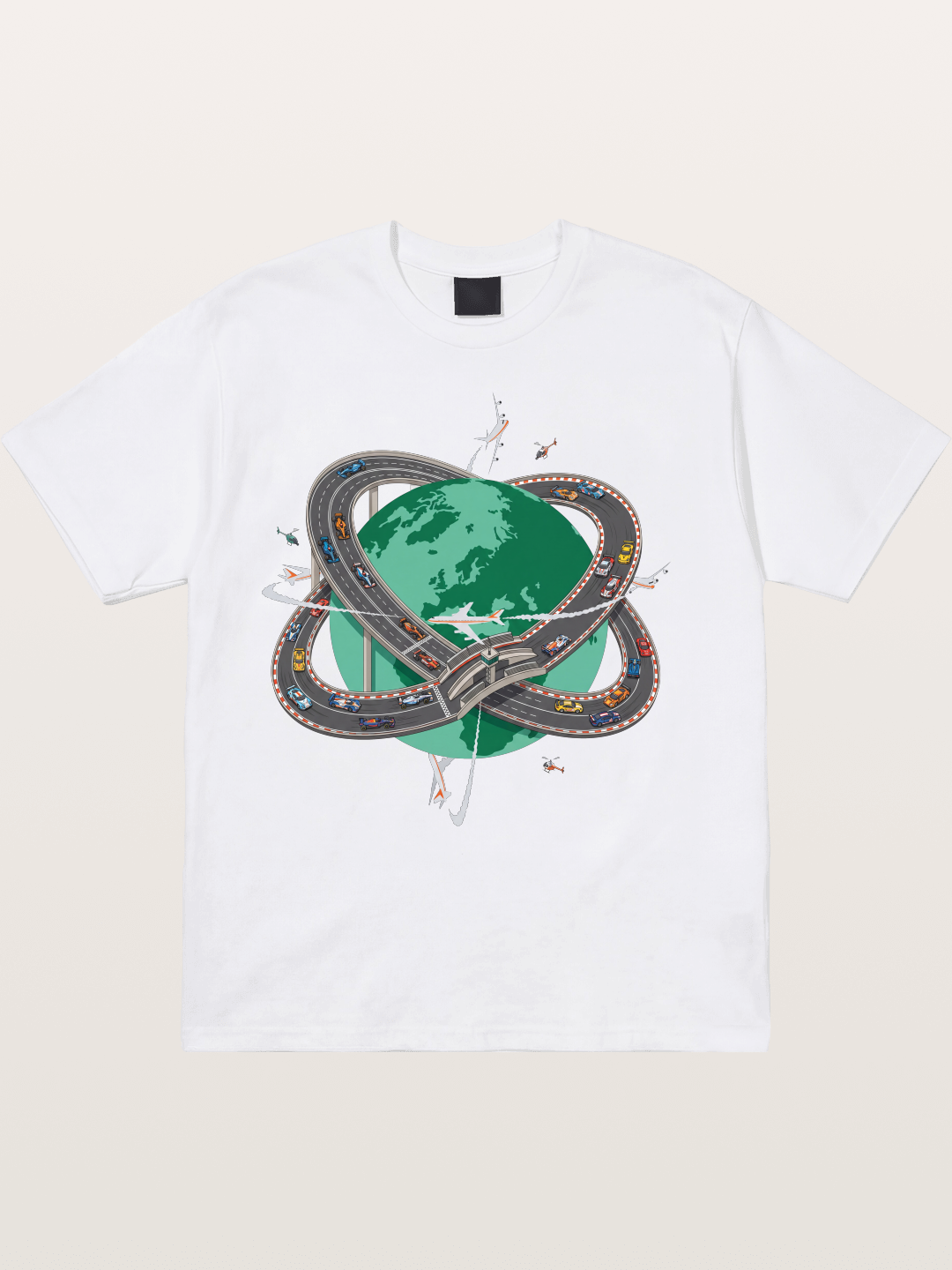 Earth Ring Road Racing Cotton T-shirt