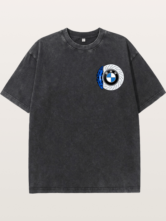 BMW Brake Caliper Logo Art Washed T-shirt