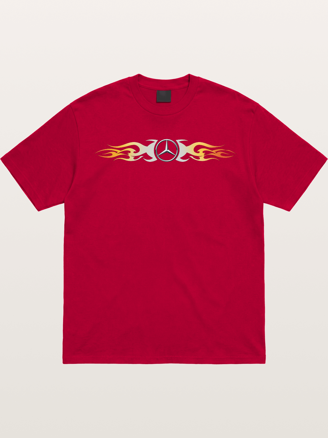 Mercedes Star Flame Stripe Gildan T-shirt