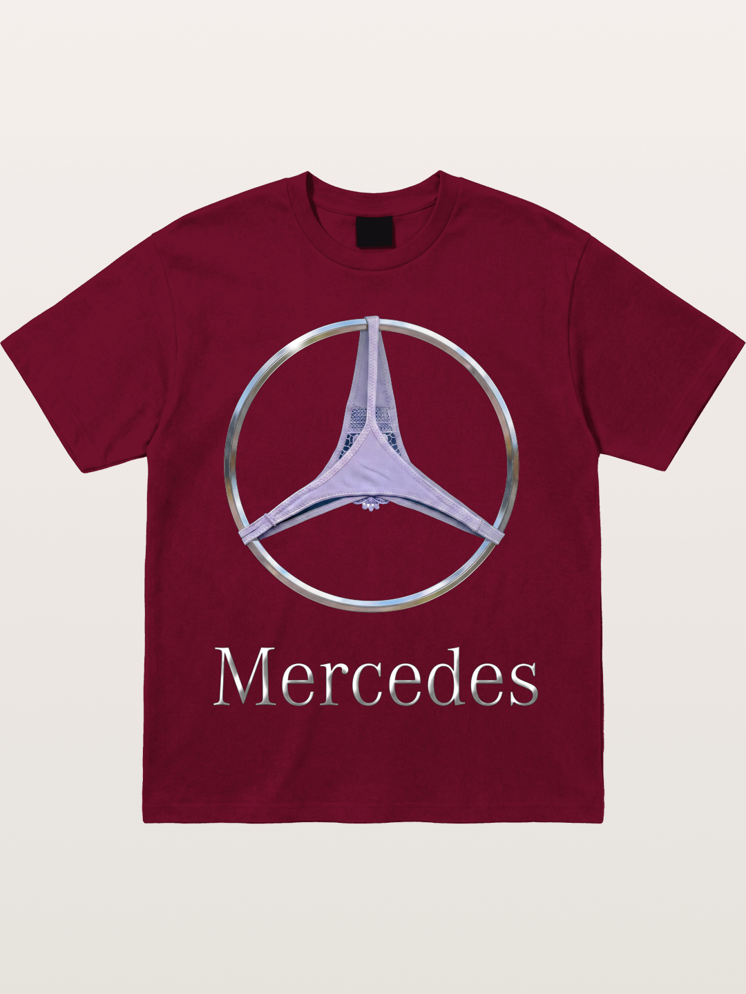 Mercedes Logo Thong Print Gildan T-shirt