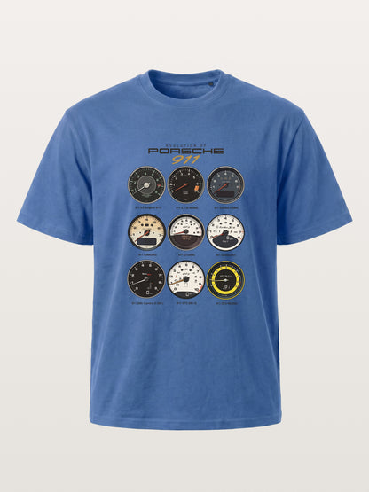 Porsche 911 Cluster Vintage Gauge Set Gildan T-shirt