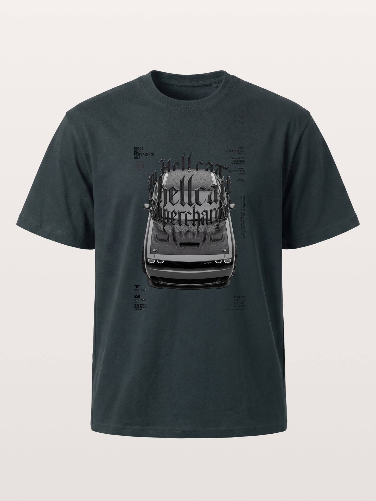 Gothic Hellcat Front View Print Gildan T-shirt
