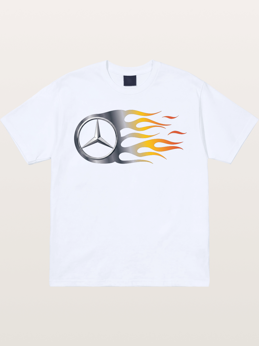 Mercedes Star With Flame Design Gildan T-shirt
