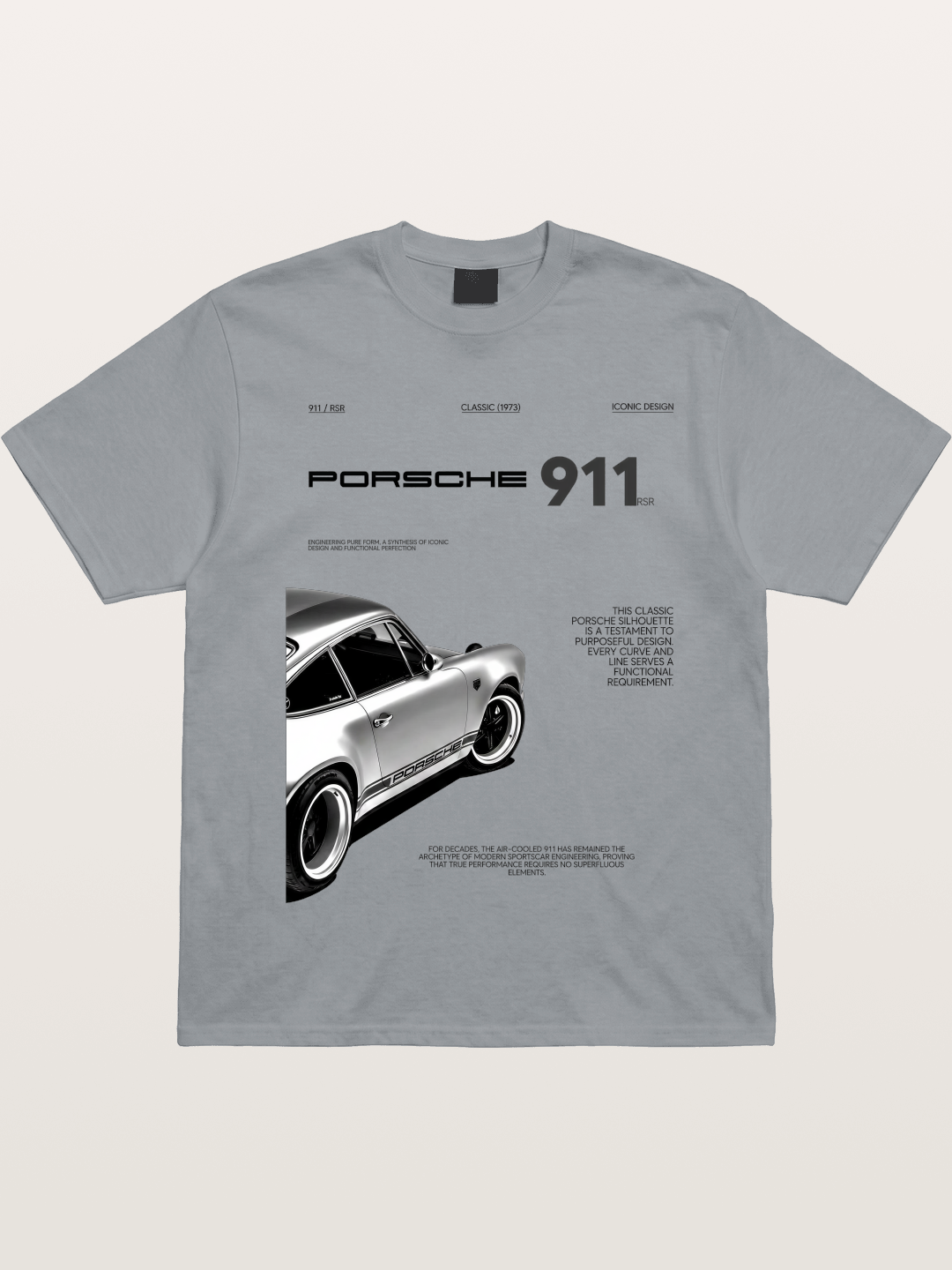 1973 911 Classic Profile Art Gildan T-shirt