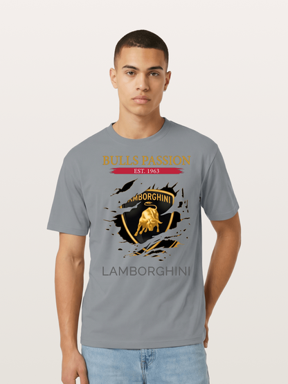 Lamborghini 1963 Tear Logo Cotton T-shirt