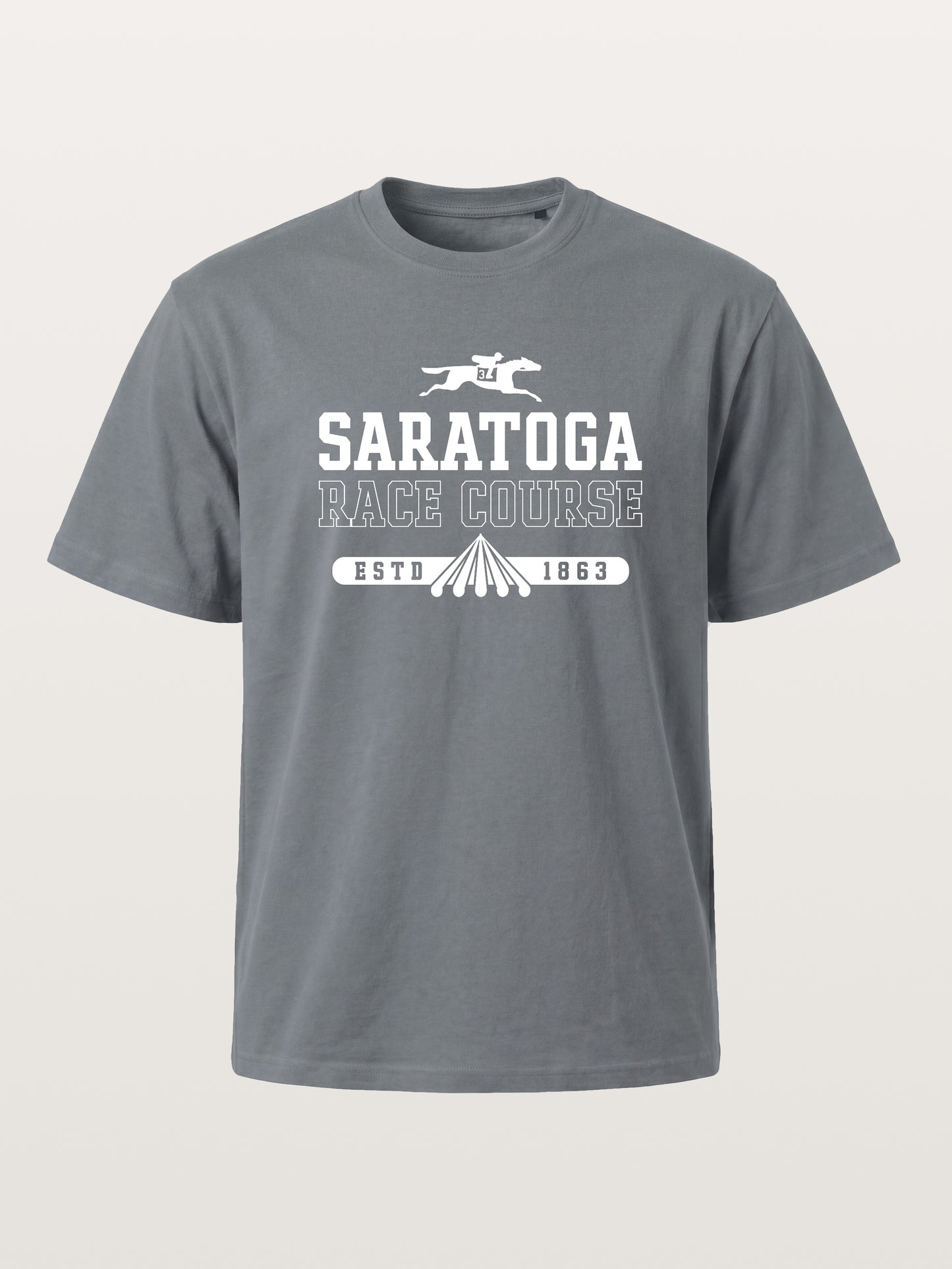 Saratoga 1863 Equestrian Heritage Mark Cotton T-shirt