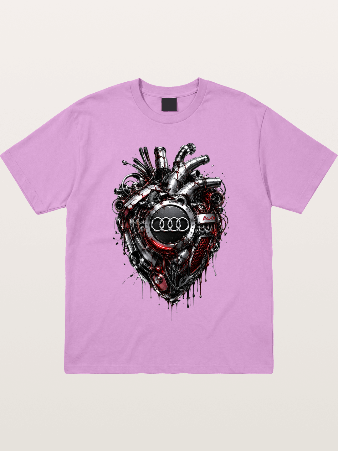 Audi Mechanical Heart Poster Gildan T-shirt