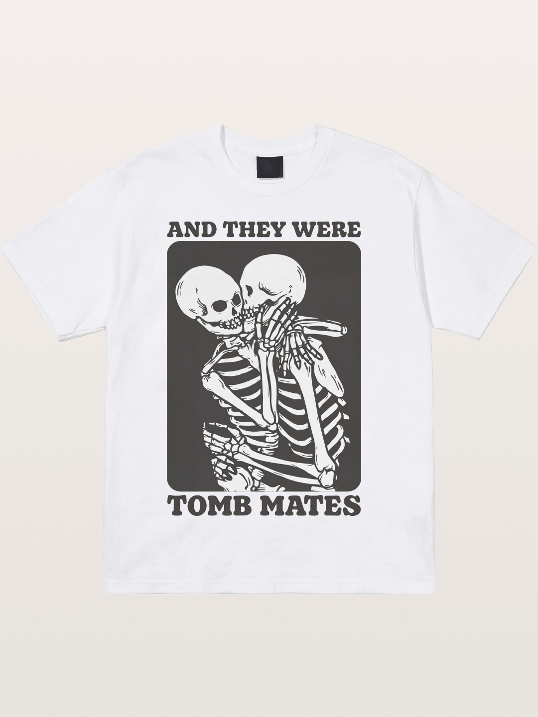 Tomb Mates Skeleton Couple Pride Cotton T-shirt