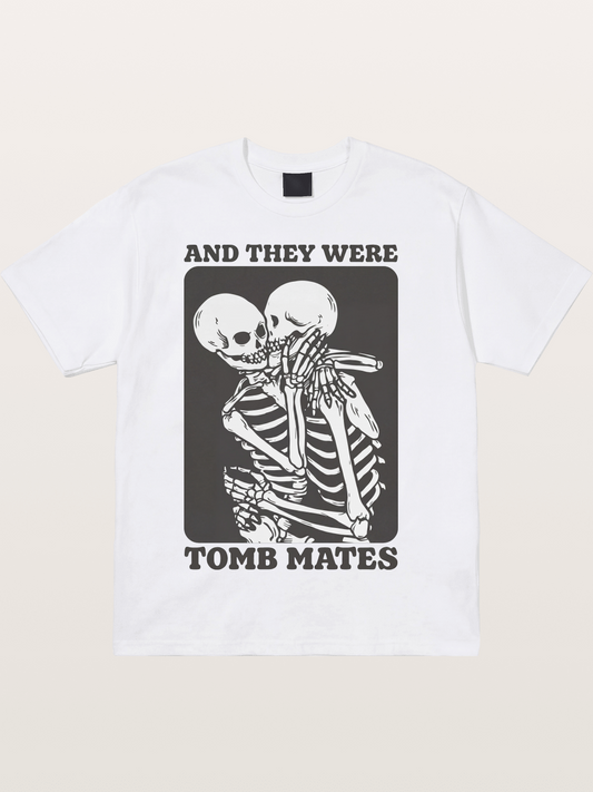 Tomb Mates Skeleton Couple Pride Cotton T-shirt