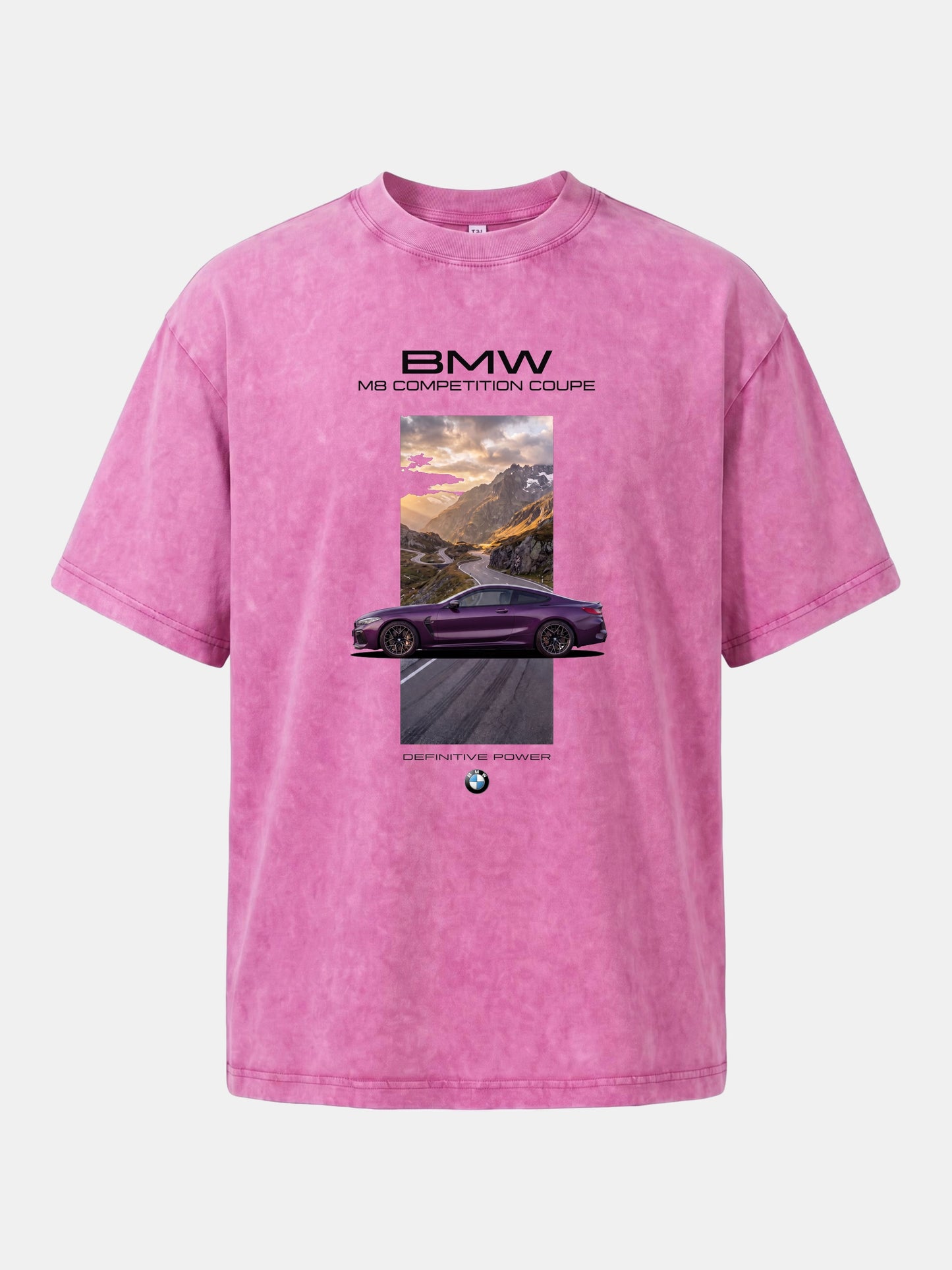 BMW M8 Mountain Road Artwork Washed T-shirt