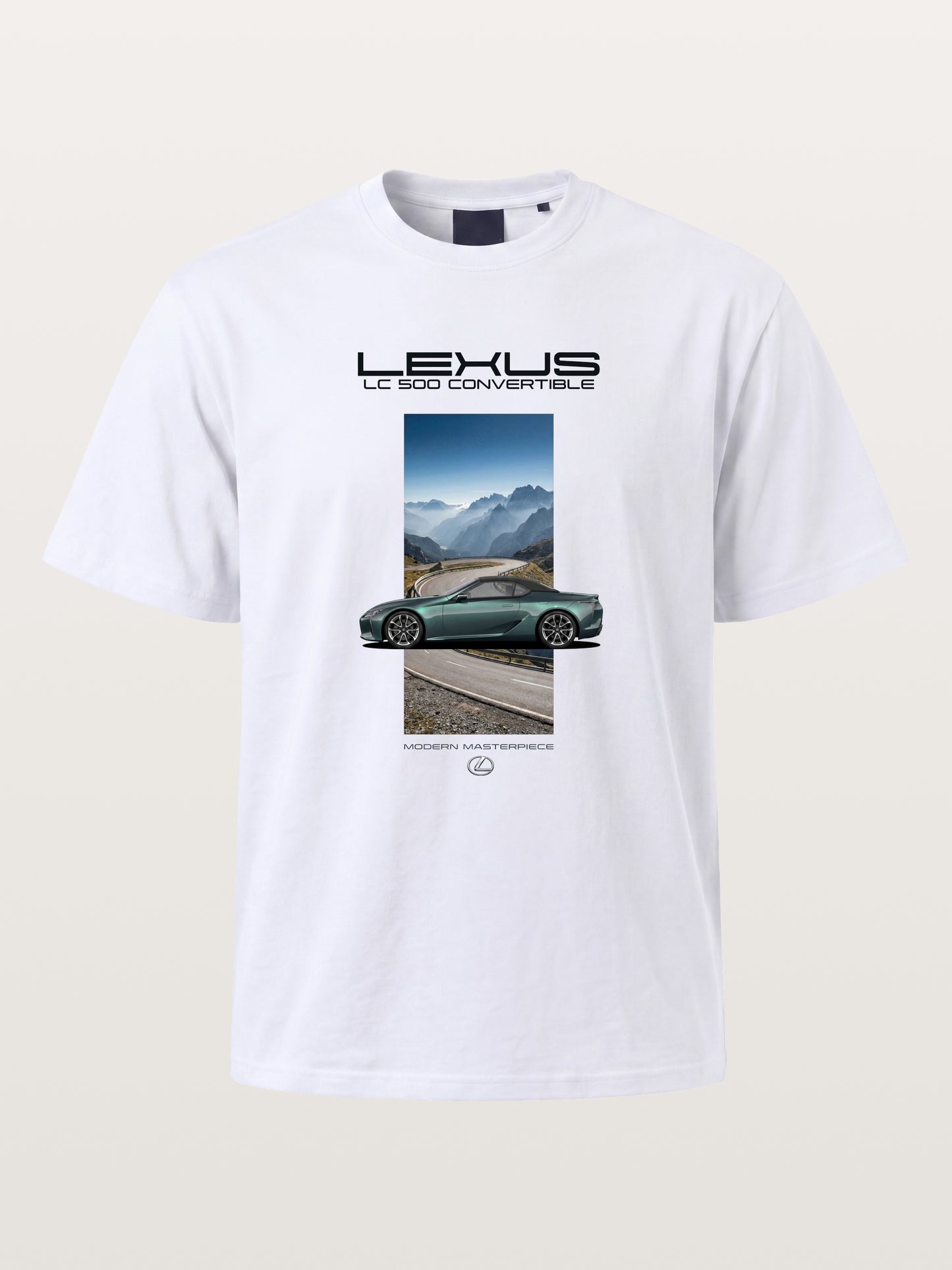 Lexus LC500 Coastal Villa Poster Cotton T-shirt