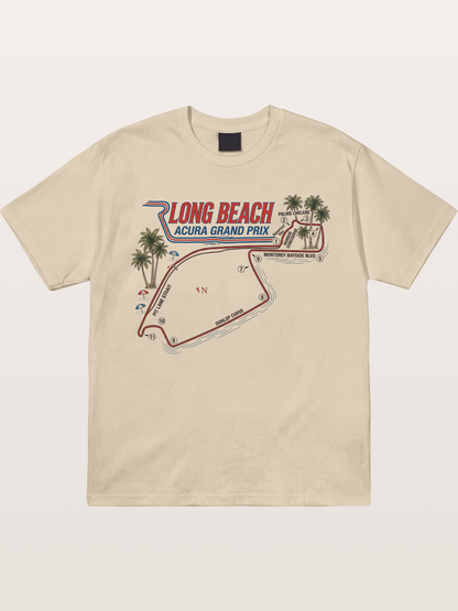 Long Beach Race Track Art Gildan T-shirt