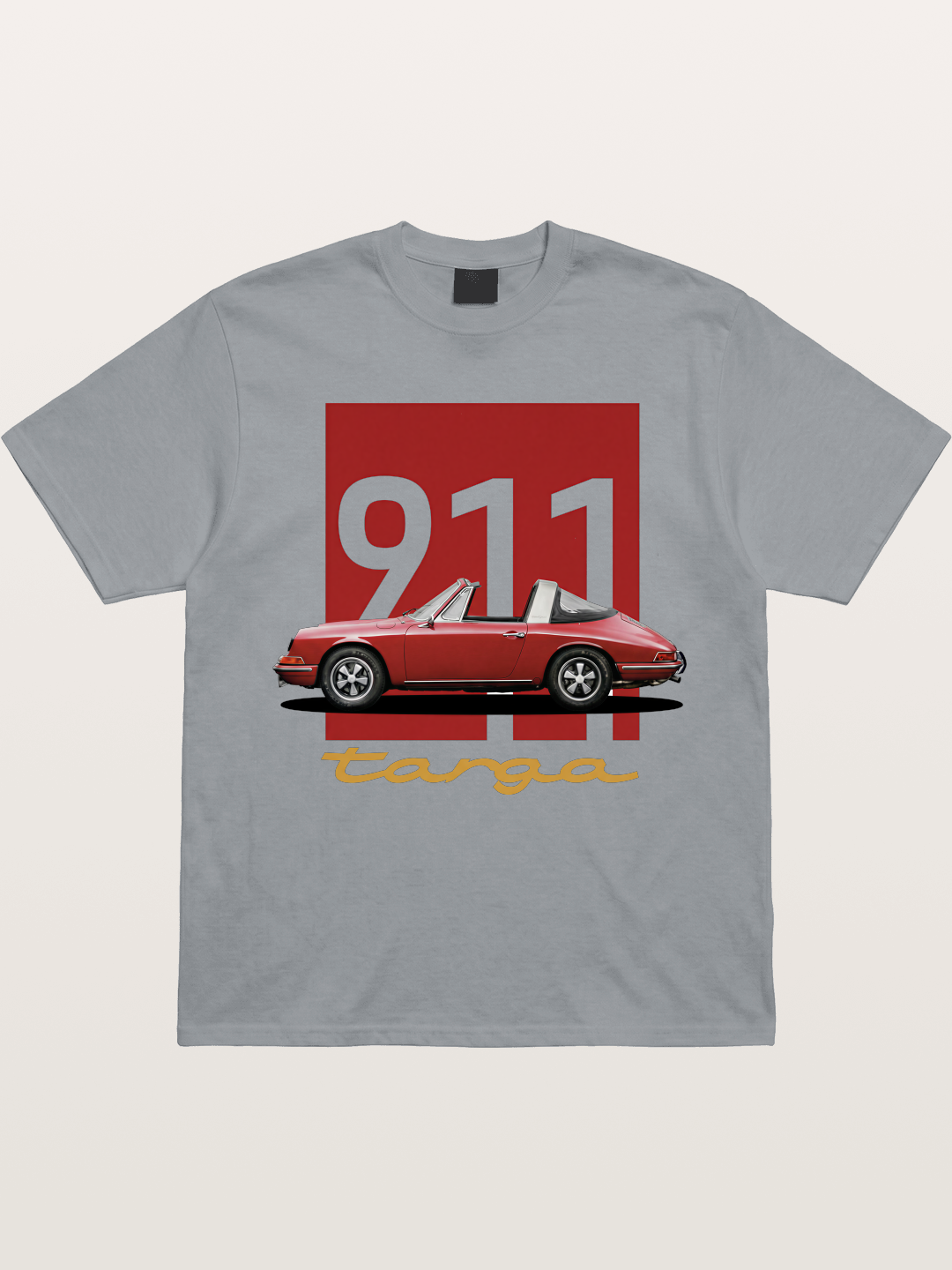 911 Targa Red Vintage Print Gildan T-shirt