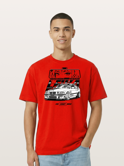 Vintage Race Car Cotton T-shirt