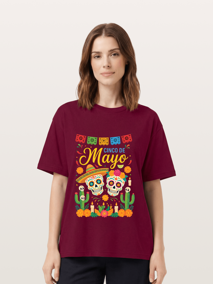 Cinco de Mayo Sugar Skull Fiesta Gildan T-shirt