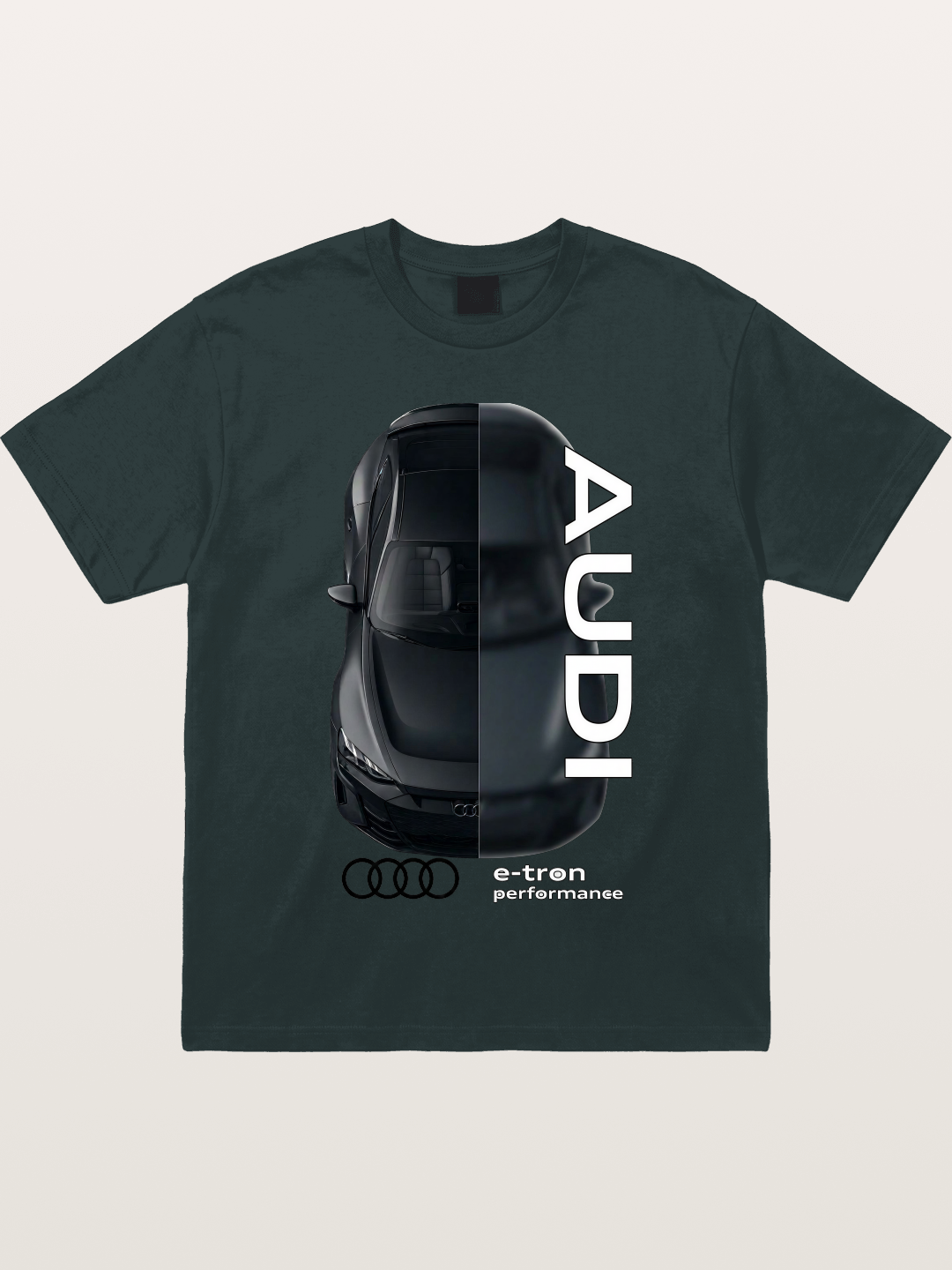 Audi E-Tron Split View Print Gildan T-shirt