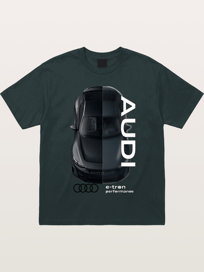 Audi E-Tron Split View Print Gildan T-shirt