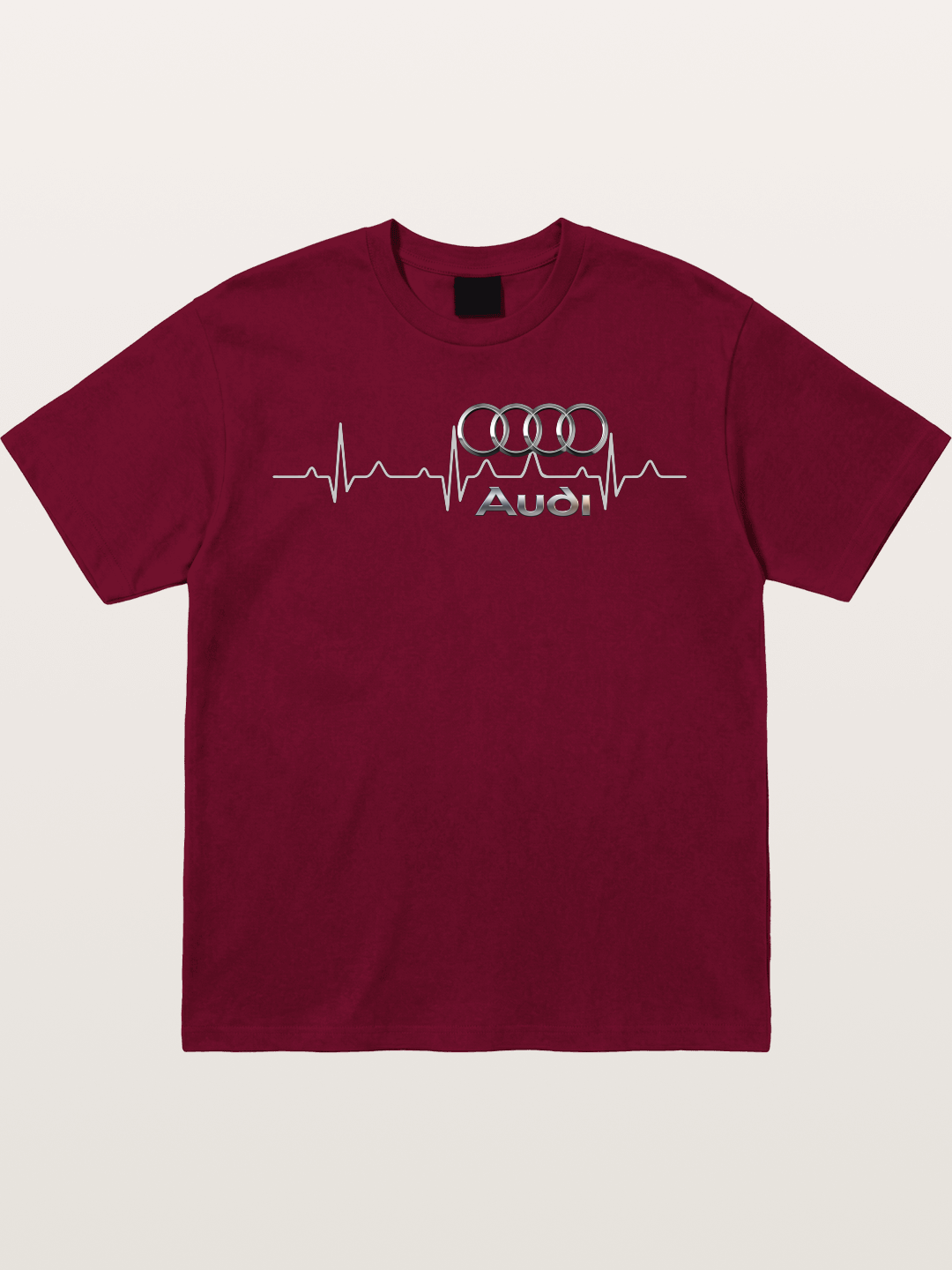 Audi Heartbeat Four Rings Gildan T-shirt