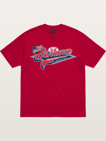 Sonoma Raceway 1968 Vintage Script Gildan T-shirt